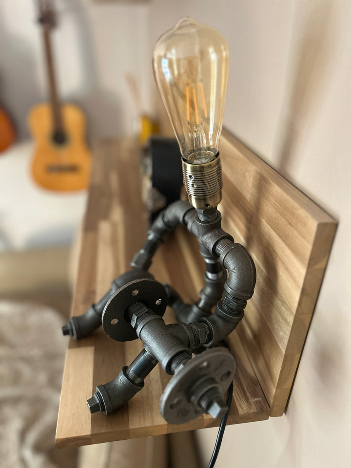 Pipework 'Weightlifter' lamp